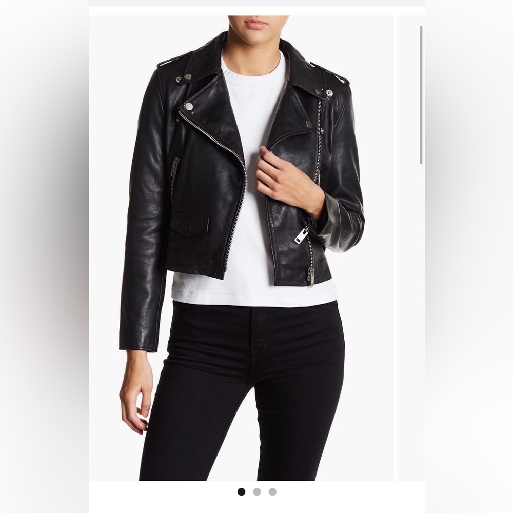 Walter Baker Liz leather crop Moto jackets